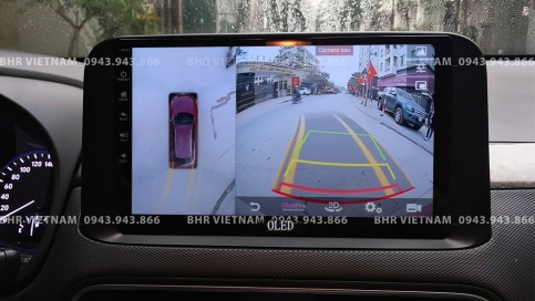 Màn hình DVD Android liền camera 360 xe Hyundai Kona 2018 - nay | Oled C8S New
